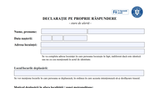Motivele pentru care poți ieși din localitate pe durata stării de alertă. Cum arată noua declarație pe propria răspundere