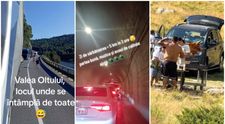 Din „minunile” mini-vacanței de Sf. Maria: fotbal direct pe șosea pe Valea Oltului, proțap pe Transfăgărășan și cozi kilometrice la Castelul Bran