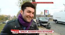 Smiley, implicat intr-un accident de circulatie: VIDEO