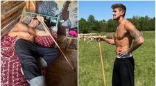 Alex Delea, 1 mai la stână, printre oi. Fanele în extaz, după ce l-au văzut la bustul gol: “Ostenit de la oițe sau de la ciobăniță?!”