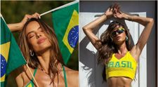 Cele mai frumoase brazilience din lume își susțin naționala în... bikini. Postările incendiare cu care Alessandra Ambrosio și Izabel Goulart care au aprins imaginația microbiștilor