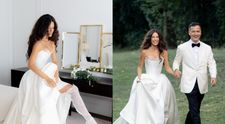 Alice Peneacă și Dragoș Caliminte s-au căsătorit religios! Imagini spectaculoase de la nunta de basm organizată în mijlocul naturii. Mireasa a schimbat două rochii și a atras toate privirile