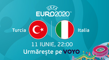 Turcia – Italia, primul meci de la EURO 2020, e pe PRO TV și VOYO
