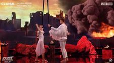 Românii au talent 2023 FINALA. Olya și Valera, spectacol impresionant de acrobație: „Ați fost peste Golden Buzz”