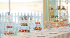 Macarons cu zmeura si macarons cu crema de branza si somon
