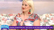 Ioana Dumitrache, vacanțe și petreceri la 30 de ani
