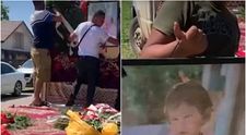 Scene sfâșietoare la înmormântarea Raisei, fetița în vârstă de doi ani ucisă de propriul verișor! Zeci de persoane au condus-o pe ultimul drum