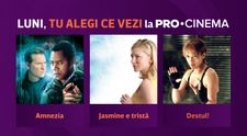 PRO CINEMA îți oferă șansa de a câștiga 1.000 de lei pe săptămână! Votează filmul pe care vrei să îl vezi luni seară
