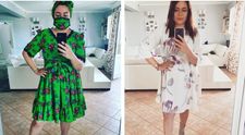 Oana Roman, tot mai curajoasă! În ultima zi de izolare, s-a pozat purtând pijamale sexy din satin