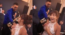 Armin Nicoară, cu mâna pe sutienul unei alte femei. Claudia Puican era și ea prezentă la nunta la care totul s-a întâmplat: „Așa rău s-a ajuns?”