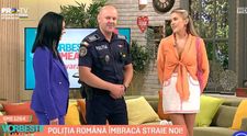 Viorel Teacă, primul polițist care îmbracă noua uniformă a Poliției
