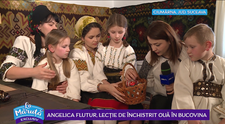 VIDEO Angelica Flutur, lecție de închisit ouă în Bucovina