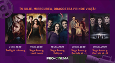 Saga Amurg revine la PRO CINEMA!  În iulie, maraton de filme americane, românești și franțuzești de neratat