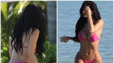 Imaginile care nu au nevoie de nicio editare! Kylie Jenner, surprinsă de paparazzi în bikini