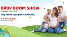 (P) Baby Boom Show, ediţia de primăvară: discounturi de până la 70%, loc de joacă şi tombole