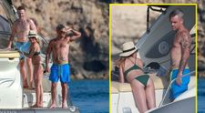 FOTO Robbie Williams, vacanță „fierbinte” cu soția înainte de concertul din România