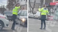 Video viral cu o polițistă care dirijează traficul în Brăila! Cum a fost filmată: „Dansează lambada”