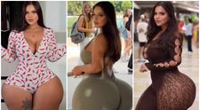 De la talie în sus e ca trasă prin inel, dar șoldurile sunt demne de Cartea Recordurilor. Influencerița cu cel mai mare posterior, imposibil de ignorat în public