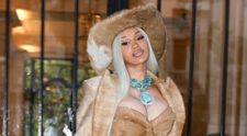 Cardi B, cu blana pe ea la 30 de grade! Cum a venit îmbrăcată artista la concertul lui Beyoncé din Paris FOTO