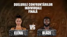 Elena Chiriac vs Blaze, marea finală a zilei la Survivor România 2022! Cine a câștigat prima manșă