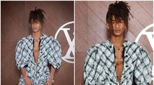 Fiul lui Will Smith, pe tocuri, decoltat și cu o jachetă cu volane, mulată în talie. Fanii: 