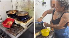 Mizeria de nedescris în care această femeie își prepară masa a șocat internetul: “Gordon Ramsey, unde ești?”