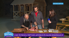 VIDEO Chef Petrescu, friptură japoneză în salina românească