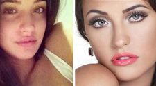 Diferite, dar in majoritatea cazurilor la fel de frumoase: Cum arata cele mai sexy vedete cu si fara machiaj. 18 POZE