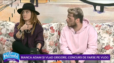 VIDEO Bianca Adam și Vlad Grigore, concurs de farse pe vlog