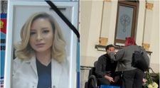 Imagini sfâșietoare de la înmormântarea Dr. Ștefania Szabo. Fratele medicului, sleit de puteri, abia mai are putere să își strige durerea