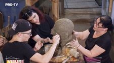 VIDEO Romeo Banu, sculptat în lut de soția și copiii lui. „Îmi vine să plâng”