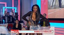 Laurette, dans provocator dupa ce a pierdut un pariu. Vezi cum s-a descurcat frumoasa mulatra: VIDEO