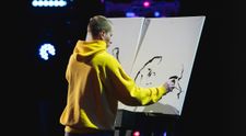 Românii au talent 2022: Valerii Hrishanni a făcut magie cu două pensule: „Ne-ai dat lumea peste cap”