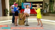 Elena Chiriac, machiată cu ochii închiși la Vorbește lumea