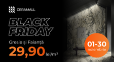 (P) CeraMall dă lovitura de Black Friday: gresie de la 29,90 lei/mp și adeziv gratuit la 34 de modele din colecțiile CERAMAXX Premium