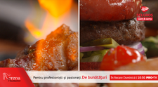 Burgeri de vita gourmet cu legume si creveti