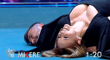 Andreea Marin și Lucian Ghimiși, așezați pe...orizontală la „Săriți de pe fix”! „Am încurcat-o”