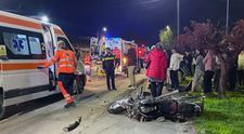 Imagini cu accidentul din Lugoj. Cine e motociclistul de 18 ani care a fost spulberat de pe șosea