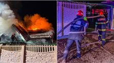 Un preot a murit carbonizat în Onești. Momentul în care locuința lui arde a fost surprins de camerele de filmat. VIDEO