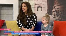 VIDEO Fetița Ioanei Dichiseanu, pentru prima oară la TV