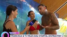 Francisca și TJ Miles, la răsfăț, relaxare și distracție, la Vorbește lumea 