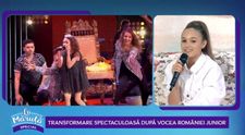 Karina Ștefan, despre experința de la Vocea României Junior