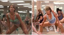 Sunt 40 de ani între cele două imagini! La 66 de ani, Jamie Lee Curtis a recreat faimoasa scenă de aerobic din filmul „Perfect”. Cine i-a luat locul lui John Travolta în clipul viral la care s-a râs cu lacrimi