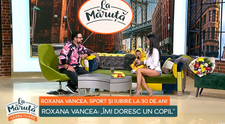 Roxana Vancea a împlinit 30 de ani. A venit în platoul La Măruță împreună cu băiețelul soțului ei