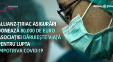 Allianz-Țiriac Asigurări susține lupta împotriva noului coronavirus și donează 80.000 de euro pentru dotarea spitalelor