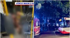 Scene șocante într-un autobuz din Pitești. O femeie, care a pulverizat spray paralizant, a fost bătută de șofer. Imaginile surprinse de martori
