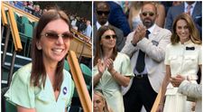 Simona Halep, apariție sofisticată în tribune la Wimbledon, în apropierea lui Kate Middleton. Ținuta elegantă în care s-a făcut remarcată