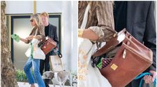 Kate Moss strânge murdăria câinelui său și o pune în geanta Birkin de 35.000 de lire! Gestul bizar, surprins de paparazzi FOTO