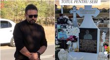 Cum arată mormântul lui Sebi, tânărul ucis la 2 Mai de Vlad Pascu! Un detaliu sfâșietor a apărut lângă crucea lui