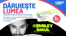 CONCURS Dăruiește lumea. Participă și câștigă invitații la concertul lui Smiley